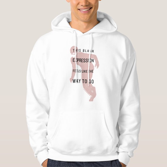 Flash | "Tomt uttryck" Citat Silhouette Hoodie (Framsida)