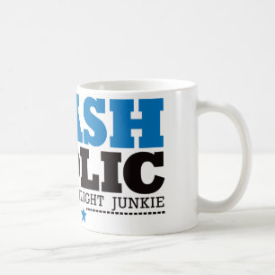 Flashaholic - ultimat ficklampaknarkare - blått kaffemugg