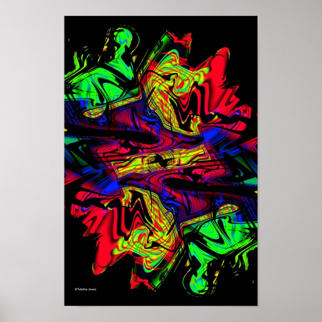 Flashback Modern Abstrakt Art Poster (Framsidan)