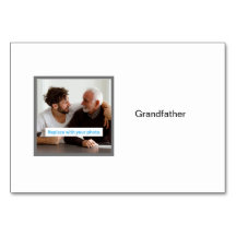 Flashcards för Grandfather Photo Personlig Family