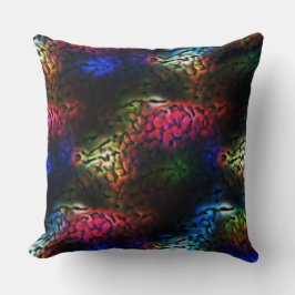 Flashfärgad främmande hjärna eller tarm? dekorativ kudde