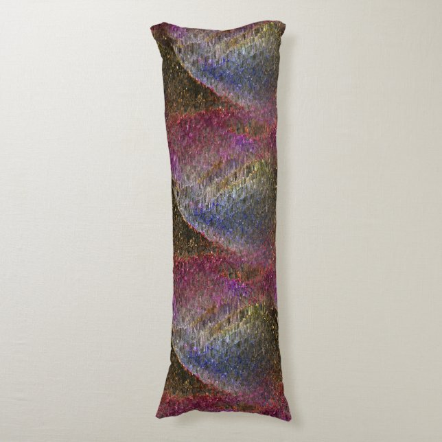 Flashhaltigt och rostfritt smält stänk av färgad g kroppskudde (Framsidan Vertikal)