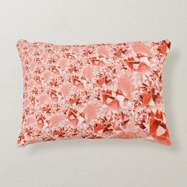 Flashig lax till rött med lite ljus och vriden prydnadskudde (Framsidan)