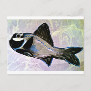 Flashlight Fish Vykort
