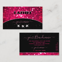 Flashy Black Girly Rosa Sparkling Glitter Shimmery