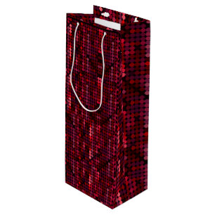 Flashy Disco Red Sequin-like