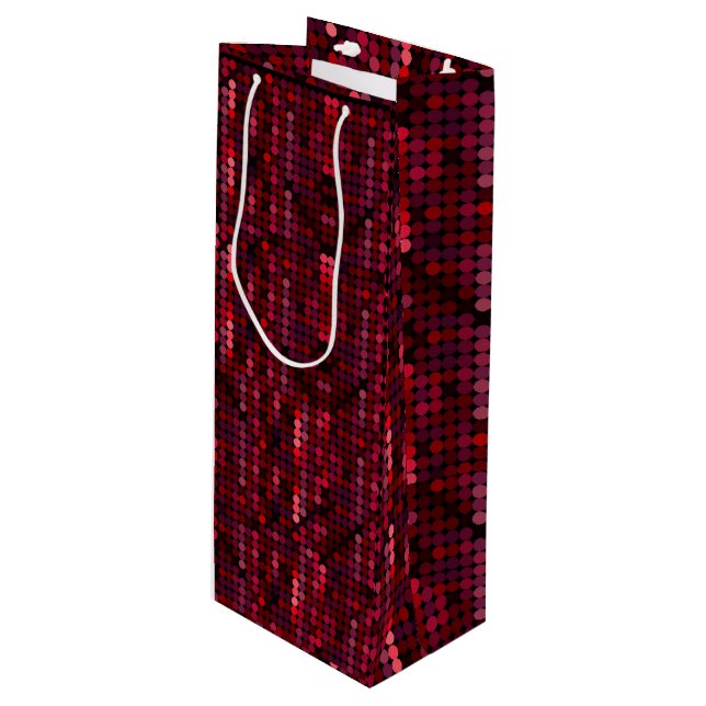 Flashy Disco Red Sequin-like (Framsidan Vinklad)