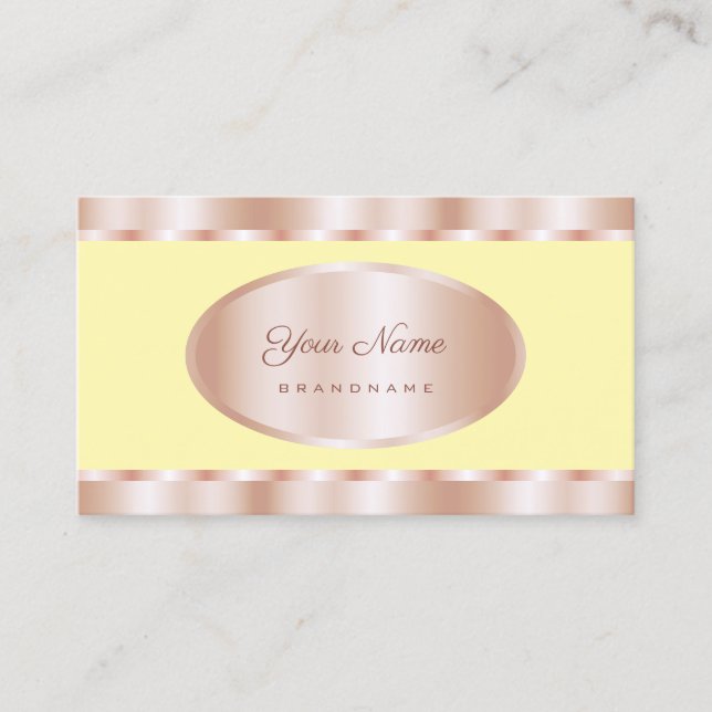 Flashy Ro Guld, effekt med ljusa Gulten Färg Visitkort (Framsida)
