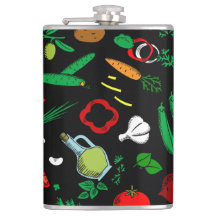 Flask av flerfärgad vegetabel