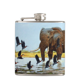 Flask Elephant och Ankor Fickplunta