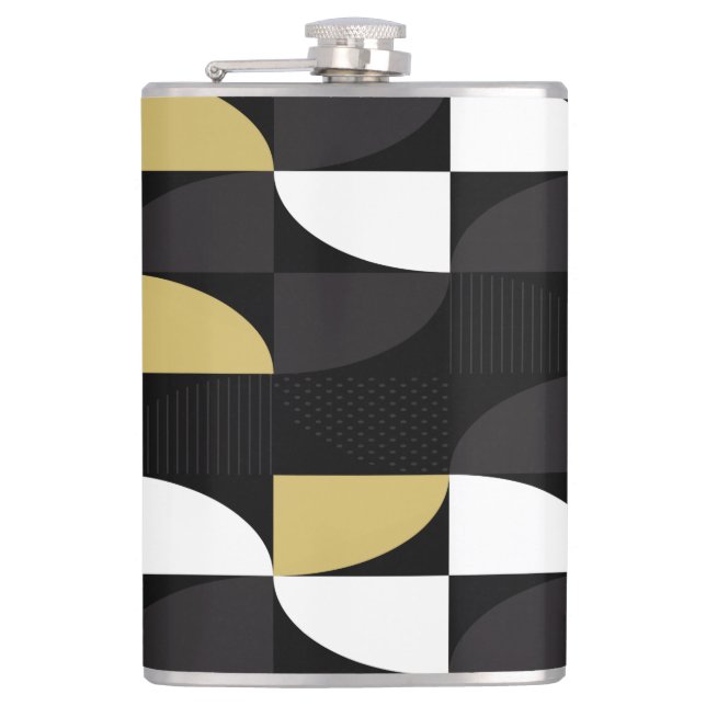 Flask för Abstrakt av flera färger Fickplunta (Framsidan)