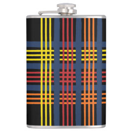 Flask för Abstrakt av flera färger Fickplunta