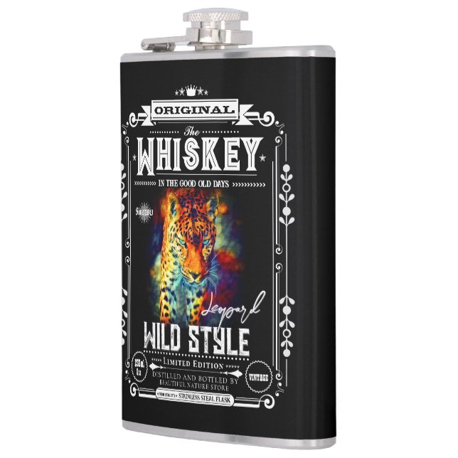 FLASK_Leopard Fickplunta (Vänster)