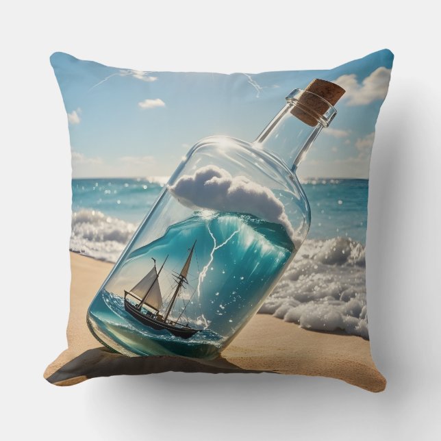 Flask med havsstranden kudde (Framsida)