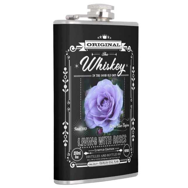 FLASK_Rosa Blue Bajou Fickplunta (Höger)