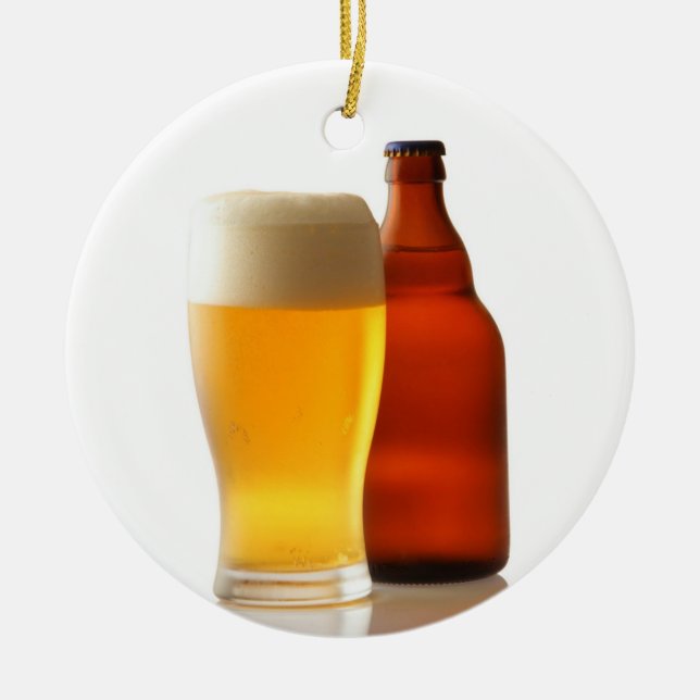 Flaska av öljulprydnaden julgransprydnad keramik (Framsidan)