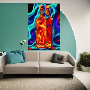 Flaska av whiskey   AI Art Poster