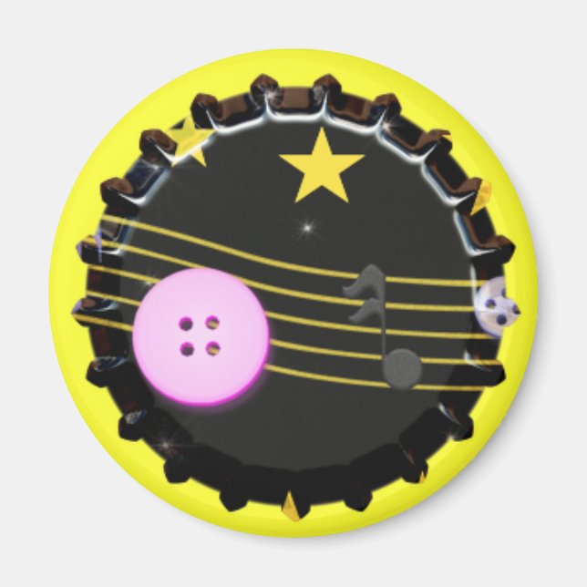 Flaska Cap design School Locker-magnet Magnet (Framsidan)