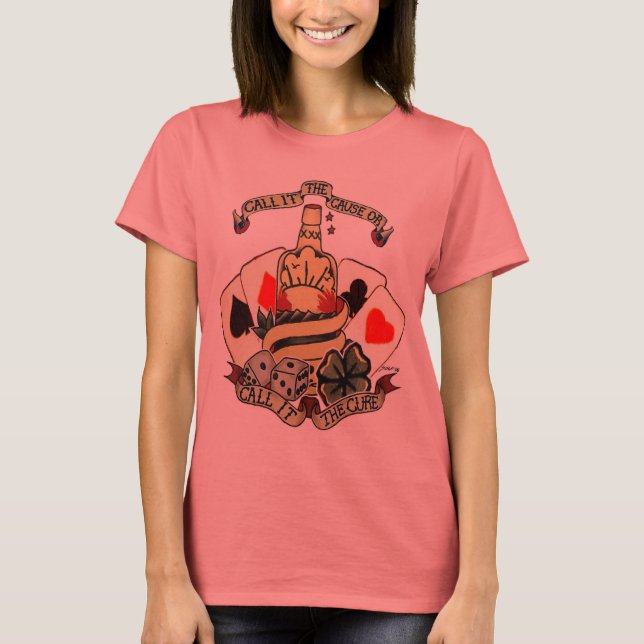 Flaska Design T-shirt (Framsida)