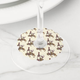 Flaska-druvor av rött Vin-glas, Vin-gjutmaskiner