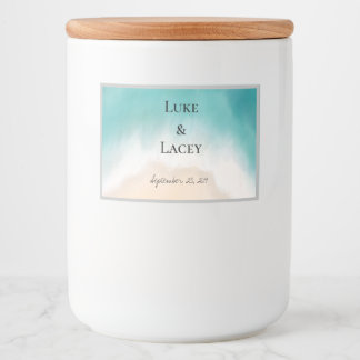 flaska-etikett för badbröllop mat etiketter