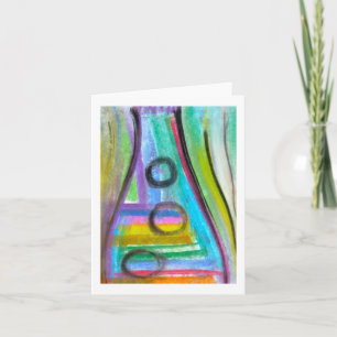 "Flaska Fizz"-anteckningskort, pastel på papper må Kort