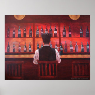 Flaska för ett poster