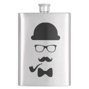 Flaska för Hipsteransikteklassiker Fickplunta