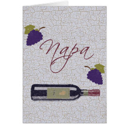 Flaska för Napa vintagevin Hälsningskort