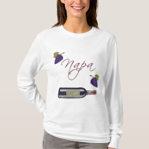 Flaska för Napa vintagevin Tee Shirt