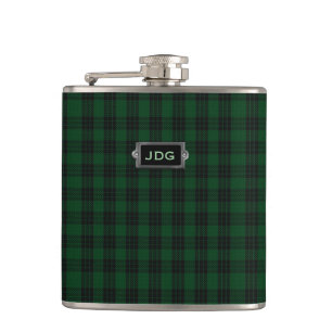 Flaska för pläd för monogramklanGraham Tartan Fickplunta