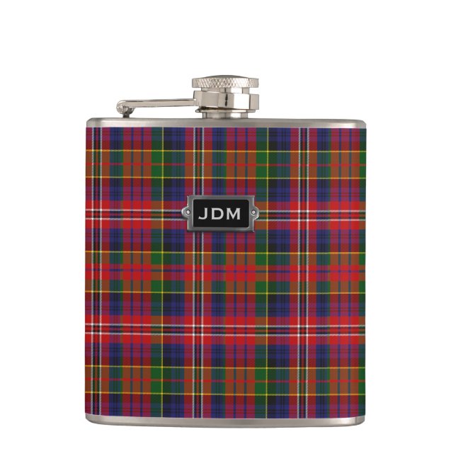Flaska för pläd för monogramklanMacPherson Tartan Fickplunta (Framsidan)