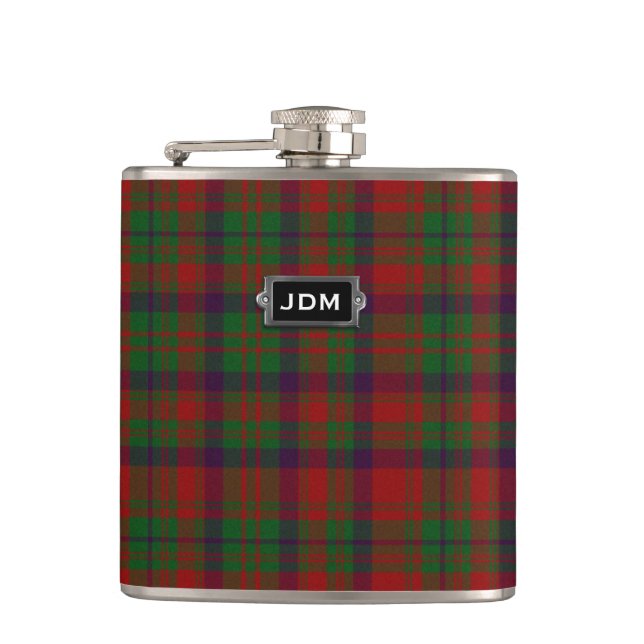 Flaska för pläd för monogramklanMatheson Tartan Fickplunta (Framsidan)
