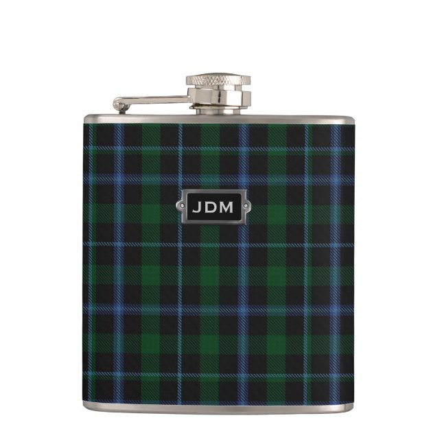 Flaska för pläd för monogramklanMurray Tartan Fickplunta (Framsidan)