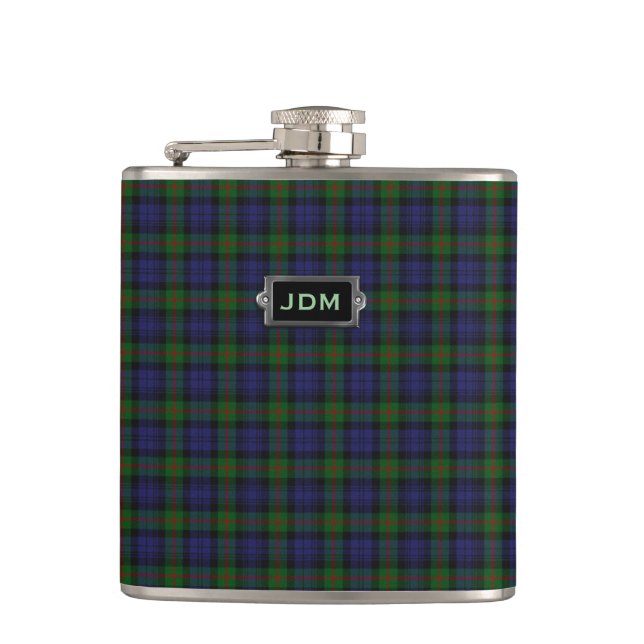 Flaska för pläd för monogramMurray Tartan Fickplunta (Framsidan)