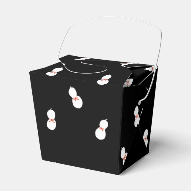 Flaska Gourd med Ribbon Mönster Presentaskar (Framsidan Sidan)