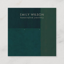 FLASKA GRÖNT FÄRG BLOCK STUD EARRING VISNING CARD