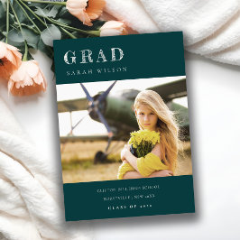 Flaska Grönt - rengör minimalt rengöringsfoto Stud Inbjudningar