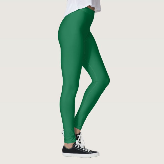 Flaska Grönt Solid Färg | Klassisk | ELEGANT Leggings (Höger)
