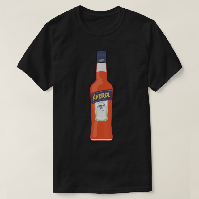 Flaska i Aperol T Shirt (Design framsida)