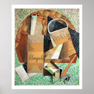 Flaska i Banyuls, 1914 (gouache & collage) Poster