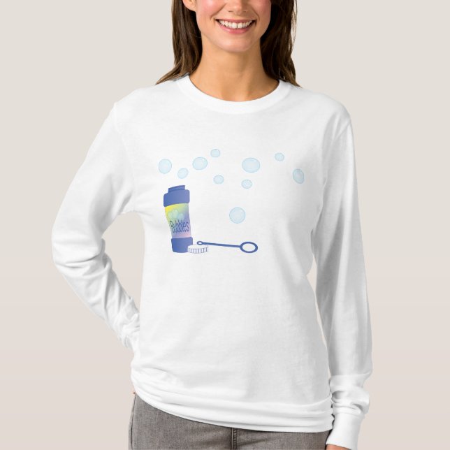 Flaska i Bubbles Tee (Framsida)