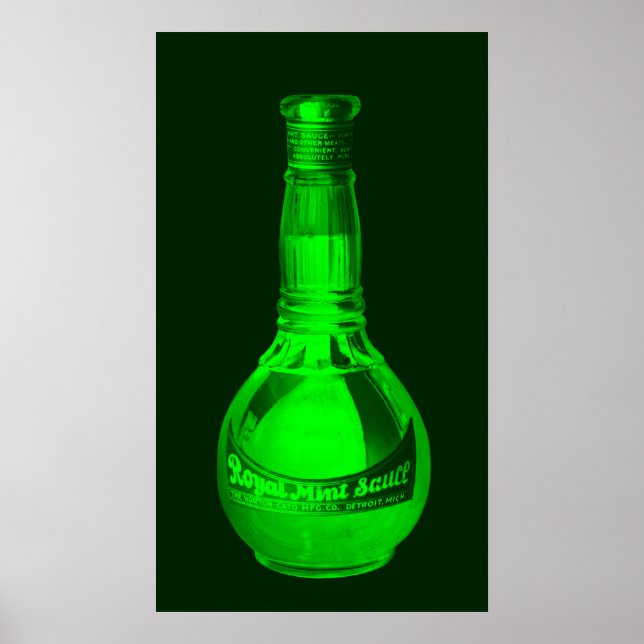 Flaska i Royal Mint Sauce 1905 Poster (Framsidan)