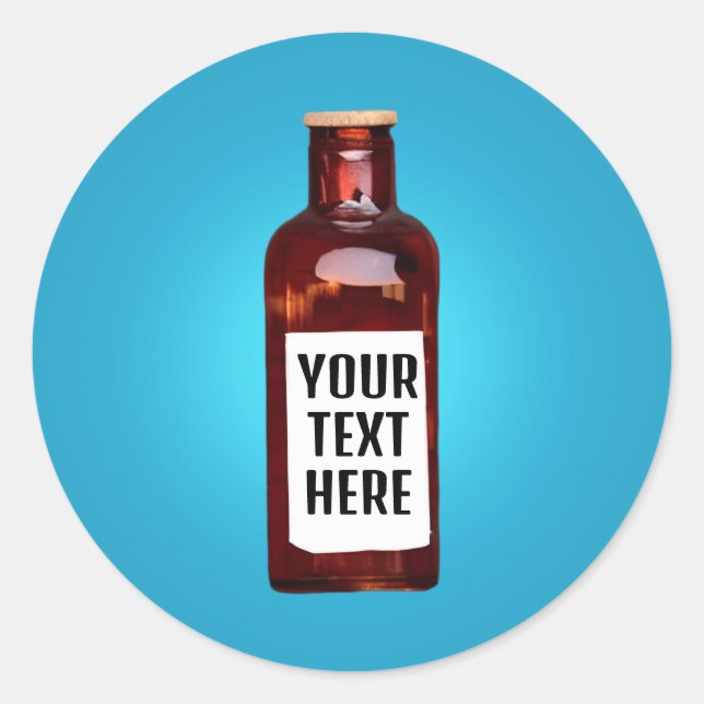 Flaska med etikett (Framsida)