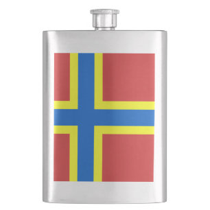 Flaska med flagga för Orkneyöarna Fickplunta