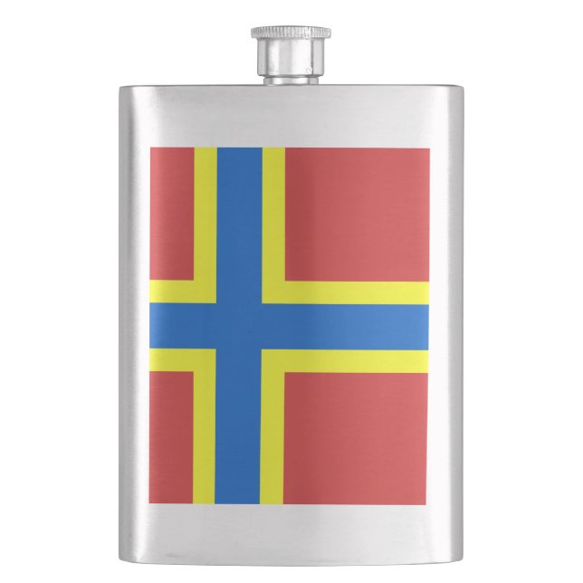 Flaska med flagga för Orkneyöarna Fickplunta (Framsidan)