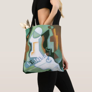 Flaska och fruktskål av Juan Gris, Vintage kubism Tygkasse