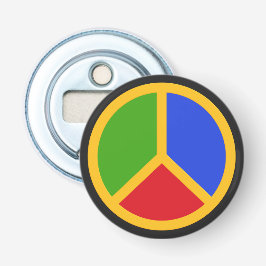 Flaska-öppnare för färgat Fredstecken Flasköppnare