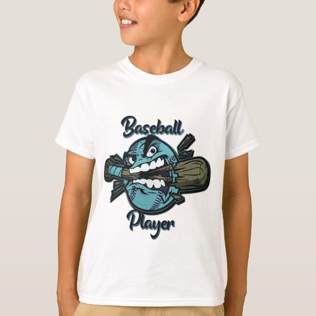 Flaska-öppnare i Baseball Player-truckerkepsen T Shirt (Framsida)