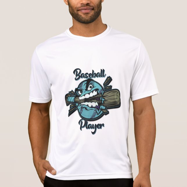 Flaska-öppnare i Baseball Player-truckerkepsen T Shirt (Framsida)